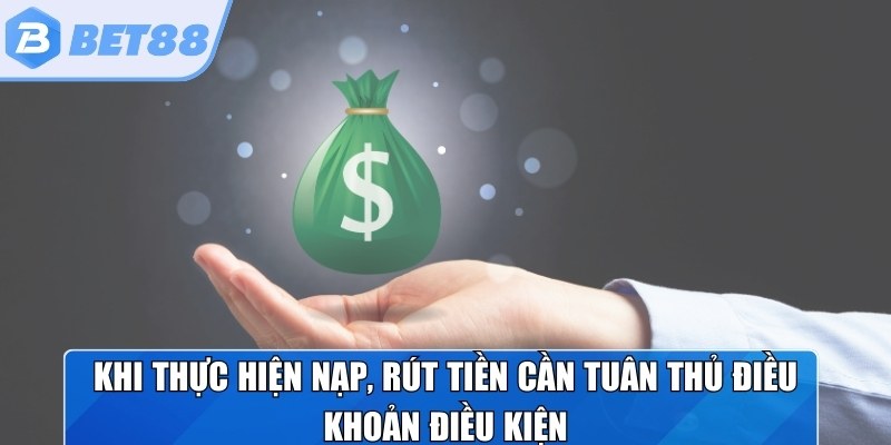 Khi thực hiện nạp, rút tiền hội viên cần kiểm tra kỹ dữ liệu trước khi thao tác
