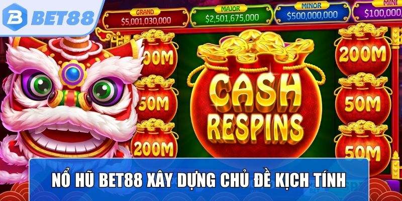 Nổ hũ Bet88 xây dựng nhiều chủ đề kịch tính