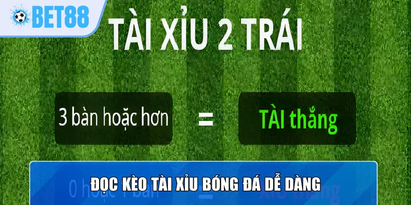 Đọc kèo tài xỉu bóng đá dễ dàng